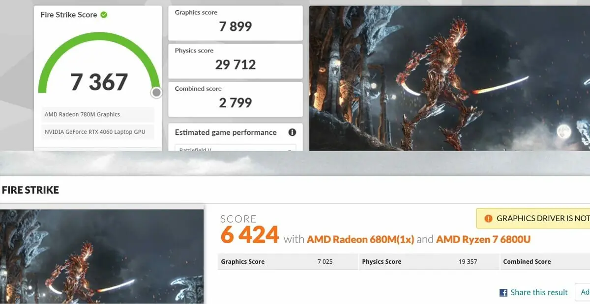 AMD Radeon 780M RDNA3 iGPU mang lại khả năng chơi game 1080p mượt mà